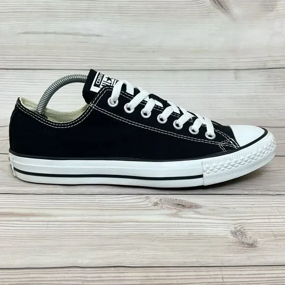CONVERSE Chuck Taylor All Star Low Black Canvas Sneaker Shoe Men 9/Women 11 MINT - Picture 9 of 14